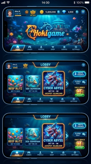 Galeri pratinjau visual hokigame build APK resmi terbaru
